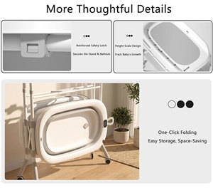 Nuevo Mueble de Baño Plegable de Plástico <span class=keywords><strong>para</strong></span> Bebés 2026, Mesa <span class=keywords><strong>para</strong></span> Cambiar Pañales y Bañera <span class=keywords><strong>para</strong></span> Recién Nacidos - Product Image 6
