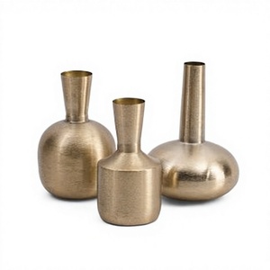 Florero Moderno de Metal para Sala de Estar, Mesa de Comedor, Oficina en Casa y Decoración de Interiores de Lujo - Product Image 1