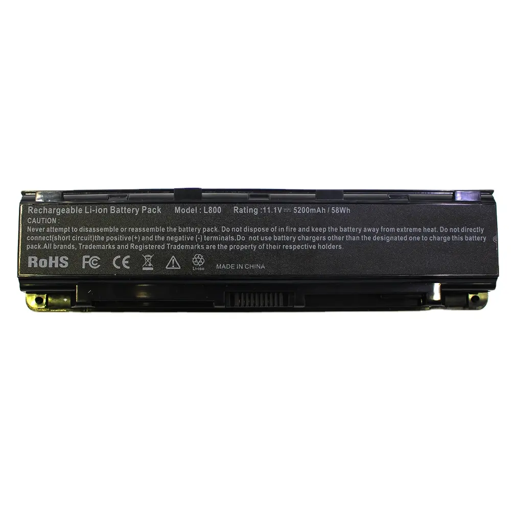 Bateria para notebook L800 5200mAh para C800 C850 C870 L800 L830 L845 Bateria recarregável PA5024