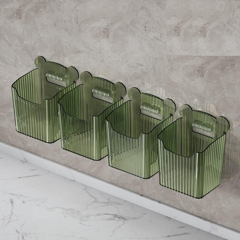 ตะกร้าเก็บคริสตัลสีเขียวมี4ชุด