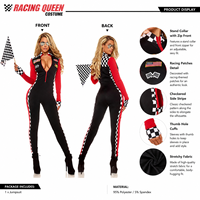 BAIGE grande taille une pièce course combinaison ensemble F1 Biker Club danse chaude Cheerleading Performance uniforme Sexy fille Costume