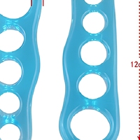 Séparateur d'orteils en gel souple pour le yoga et la pédicure - Aligne les orteils qui se recouvrent, soulage la douleur, crée de l'espace pour des ongles colorés