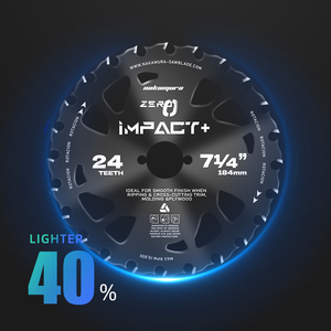 चिकनी 184 मिमी 24t हल्का 40% गोलाकार tct देखा ब्लेड कार्बाइड लकड़ी के लिए ब्लेड - Product Image 2
