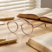 Gafas de Lectura con Lentes Ópticas de Diseño, Montura Personalizada, Gafas con Bloqueo de Luz Azul con Lentes CR39 para Mujer