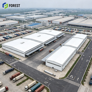 Clear Span Modular Structural Steel Workshop Warehouse Fast Erection Heavy Industrial Production <b>Storage</b> Building Frame - Product Image 1