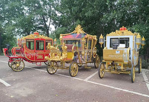 Lujo cuatro ruedas boda Buggy turismo coche Navidad real eléctrico coche de caballos - Product Image 6
