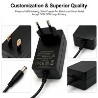 Adaptateur secteur mural AC/DC 12V 3A 24V 1A 1.5A Type C pour éclairage LED et caméra de vidéosurveillance – Vente en gros usine
