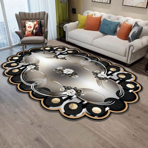 Alfombra nórdica moderna con estampado 3D, sofá para sala de estar, mesa de centro, alfombra de lujo ligera, alfombra familiar - Product Image 5