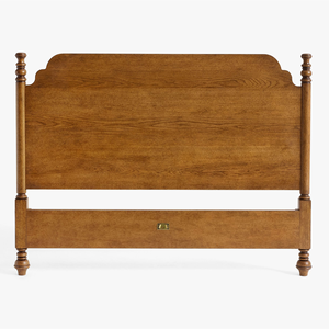 <span class=keywords><strong>Letto</strong></span> <span class=keywords><strong>Matrimoniale</strong></span> Vintage in Legno Massello, Struttura <span class=keywords><strong>Letto</strong></span> di Lusso Americana <span class=keywords><strong>con</strong></span> Design Moderno a Onde Bordeaux per Camera Padronale - Product Image 4