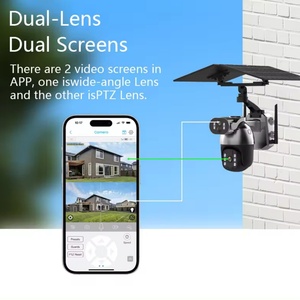 Ubox Auto Rotation Solar 4G <b>Wireless</b> Sim CCTV Surveillance Cameras Outdoor Dual Lens 8MP Battery PTZ IP <b>Security</b> <b>Camera</b> Network - Product Image 2