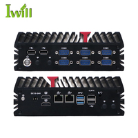 Mini PC Integrado AMD Ryzen R2314 en Oferta, 6COM 4RS232 2RS485 2HD, Amplio Voltaje 12V ~ 24V, PC Sin Ventilador para Soluciones IoT