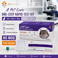 Kit de test rapide pour chats (FHV, FCV, FIPV) en cassette pour diagnostic vétérinaire en clinique – Pack OEM