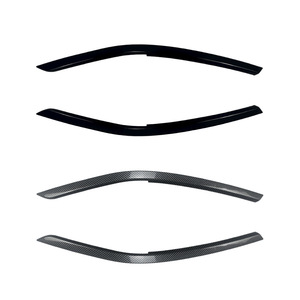 Volkswagen Tiguan Mk2 5 Front Headlight Eyebrow <b>Stickers</b> <b>Piano</b> Black Carbon Fiber Texture Body Vinyl <b>Sticker</b> Modification Parts - Product Image 3