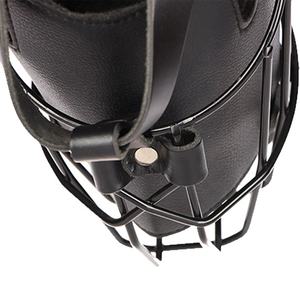 <span class=keywords><strong>Bozal</strong></span> de Cuero Personalizado para Perro, Color Negro, con Cubierta de Acero, Disuasorio, Anti-Mordidas, Táctico, para Entrenamiento, para Pastor Alemán y Rottweiler - Product Image 4