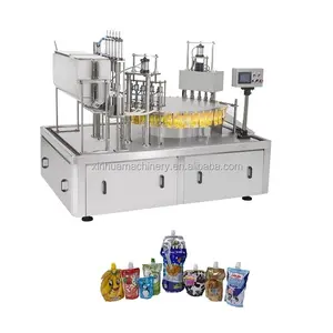 Shantou full automatic liquid detergent doypack standing up bag/sachet/pouch filling capping doypack packing machine mini