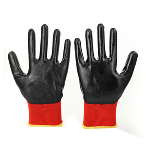 CHUANGYING commande en vrac de Chine gants de sécurité en <span class=keywords><strong>latex</strong></span> gants de travail gants en nitrile enduits de caoutchouc tissu <span class=keywords><strong>noir</strong></span> - Product Image 2