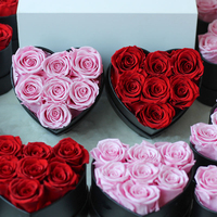 Vente en gros de roses éternelles faites à la main, formes et tailles personnalisables, boîte cadeau - Cadeau éternel pour la fête des mères, la remise des diplômes, Noël, Thanksgiving