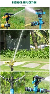 Aspersor de Impacto de Alta Calidad y Durabilidad, de Plástico Rojo, con Engranaje de 360 Grados, Rosca Macho de 1/2 Pulgada, Fácil de Instalar, para Jardín, Césped y Parques - Product Image 5