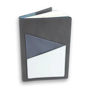 Cuaderno de cuero personalizado, cubierta de PU suave A5, carpeta de bajo coste desmontable, cuaderno de papelería