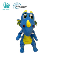 Dinosaure personnalisable de haute qualité et peluche Dragon du nouvel an chinois avec remplissage en coton PP couleur verte