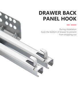 KINGSTAR V2シングルエクステンション<span class=keywords><strong>2</strong></span>フォールド1.5/1.4mmプッシュトゥオープンアンダーマウント引き出しスライドキッチン用調整ネジ付きベッドルーム - Product Image 5
