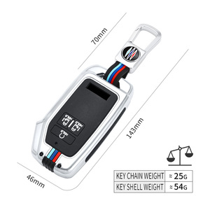 Étui de protection pour clé de voiture en alliage de zinc et gel de silice pour <span class=keywords><strong>KIA</strong></span> Carnival EV6 GTLINE <span class=keywords><strong>Sportage</strong></span> K5, <span class=keywords><strong>porte</strong></span>-clés à 7 boutons, sac à clés - Product Image 4