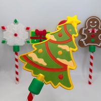 Baguette Magique de Paiement par Carte de Crédit de Noël, Style Mignon Père Noël Bonhomme de Neige, Stylet pour Caisse de Fête, Cadeau de Fête de Noël et Décoration de Bureau