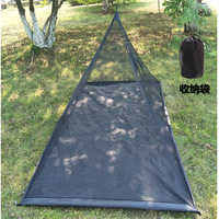 Moustiquaire triangulaire en maille avec fermeture éclair, tente de porte portable pour voyage, camping individuel, alpinisme, imperméable 1500mm 120x110x80CM