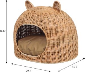Cama Ecológica para Perros y Gatos, Tipo Cueva, para Todas las Estaciones, Sólida, Suave, de Alta Calidad, Desmontable y Lavable, para el Descanso y el Sueño de las Mascotas - Product Image 2