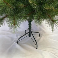 Sapin de Noël artificiel en pin durable de qualité commerciale avec base métallique stable pour décoration intérieure
