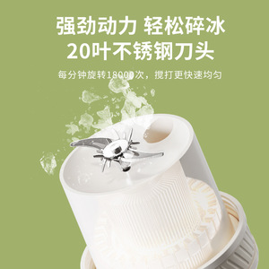 Cbool Portable Juicer Cup 500Ml With Handle Usb Charging Plastic Body For Home Outdoor Use - Product Image 3