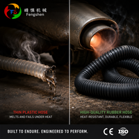 Manguera de Goma Fengshen, Manguera de Escape para Automóviles, Accesorios para Extracción de Gases de Escape, Certificación CE