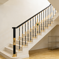 Vente en gros de balustres d'escalier en aluminium de nouvelle conception, très demandés, pour escaliers droits de villas et d'appartements, escaliers intérieurs