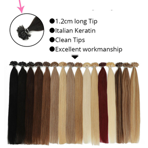 16 pollici 100 pezzi estensioni dei <span class=keywords><strong>capelli</strong></span> umani neri u-tips pre bonded u tip hair extension 100 grammi i tip hair extensions - Product Image 4
