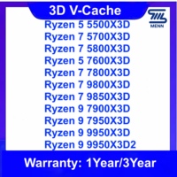 Processeur de bureau 3D R5 5500X3D 7600X3D R7 5800X3D 5700X3D 7800X3D 7900X3D 7950X3D 9800X3D 9850X3D 9950X3D 9900X3D 3D CPU