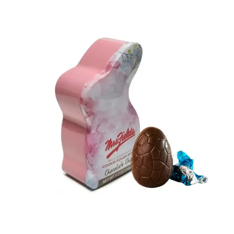 Umwelt freundliche recycelbare lebensmittel echte Osterhasen-Blechdose Osterferien-Blechdose für Schokoladen-Eier-Bonbon-Verpackung