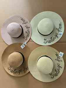 <span class=keywords><strong>หมวก</strong></span>ฟางสำหรับวันหยุดฤดูร้อนของผู้หญิงประดับด้วยไข่มุกเปลือกหอยมีตัวอักษรต้นมะพร้าวปักลายสับปะรดหมวกฟลอปปี้ - Product Image 4