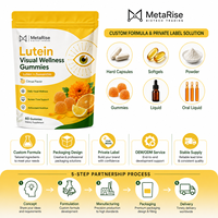 Gummies à la lutéine en marque privée OEM avec vitamines A, C, E, supplément fonctionnel pour la nutrition des yeux, 60 unités