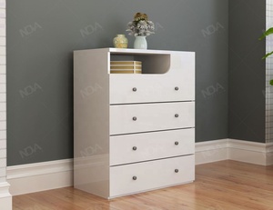 NOVA White Dormitorio Lit LED taille complète <span class=keywords><strong>Chambre</strong></span> à coucher complète Ensemble de meubles pour adultes/enfants - Product Image 5