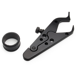 Clip de commande d'accélérateur CNC en aluminium noir 135,5 mm pour motos cruiser – Accessoires de guidon - Product Image 3