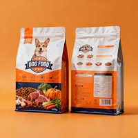 Sac d'emballage alimentaire personnalisé pour animaux de compagnie (chats et chiens) de 1,5 kg, 7 kg, 9 kg, 10 kg, en plastique, à fond plat, pour friandises et aliments