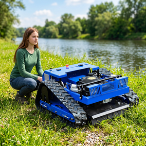 CE EPA Euro 5 Certification Strong Power <strong>Lawn</strong> Mowers Garden Robot <strong>Lawn</strong> <strong>Mower</strong> Automatic 500mm Cutting Width Crawler <strong>Mower</strong> - Product Image 1