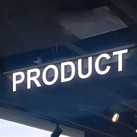 Letras Magnéticas Acrílicas Iluminadas con LED para Rieles, Rótulos Publicitarios Digitales con Transformador, Logotipos con Iluminación, Venta al por Mayor