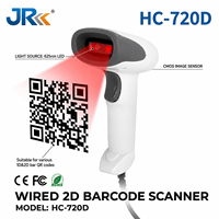 Escáner de Código de Barras 2D con Cable JR Serie 720, USB, Alta Velocidad de Decodificación, 500 Escaneos por Segundo, Plug and Play, para Puntos de Venta en Tiendas Minoristas