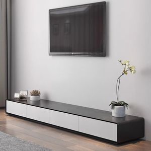 Mobile TV Moderno e Semplice in Stile Nordico, Combinazione Tavolino da Tè, Mobile in <span class=keywords><strong>Legno</strong></span> per Soggiorno e Camera da Letto con Spazio di Archiviazione - Product Image 2