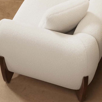 Sofá de Salón Contemporáneo con Brazos Redondos PZCN HOME Tuxedo para Casas Pequeñas, Muebles de Sala de Estar, Hotel, Apartamento, Oficina, Villa