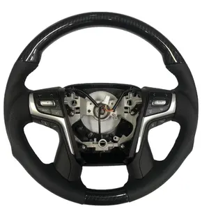 Carbon Flber Steering Wheel For Toyota LAND CRUISER Lc76 Lc79 With Multifunction Control Switch Sport Steering Wheel 2008-2015