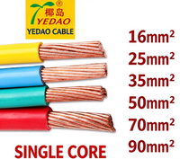 Câble Électrique Monobrin en Cuivre Massif Yedao BV/BVR Isolé PVC 1,5-150mm pour Installation Souterraine Domestique – Offre Spéciale