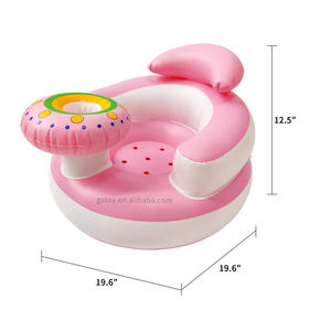 3-36 Months Baby <strong>Sit</strong> <strong>Me</strong> <strong>up</strong> Chair Waterproof Music Air Infants Feeding Seat Inflatable Kids Learning Sitting Sofa With Tray - Product Image 5