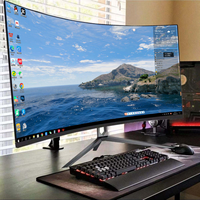 Moniteurs de jeu professionnels 2k incurvés de 32 pouces sans bordure Moniteurs LCD pour PC avec moniteur de bureau VESA 20 pouces